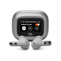 JBL, Fone de Ouvido Bluetooth, Live Beam 3, In-ear, Tela de 1.45", Cancelamento de Ruído - Prata