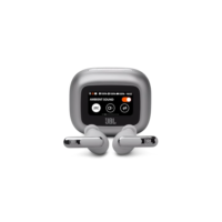 JBL, Fone de Ouvido Bluetooth, Live Beam 3, In-ear, Tela de 1.45", Cancelamento de Ruído - Prata