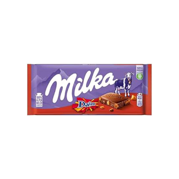 Chocolate Milka Ao Leite Daim 100G