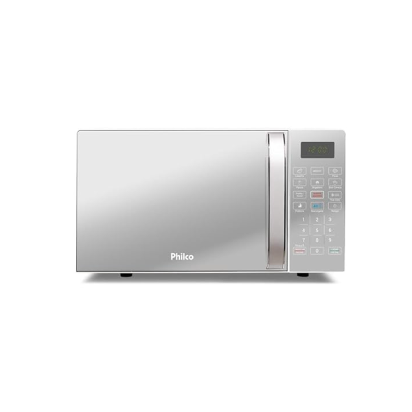 Micro-ondas Philco 20L, 1100W, Branco Espelhado, 110V