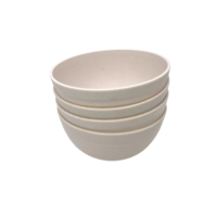 Kit 4 Tigelas Bowl Bambu Ecológico Cumbuca Sobremesa Bowls Tigela Alimentos