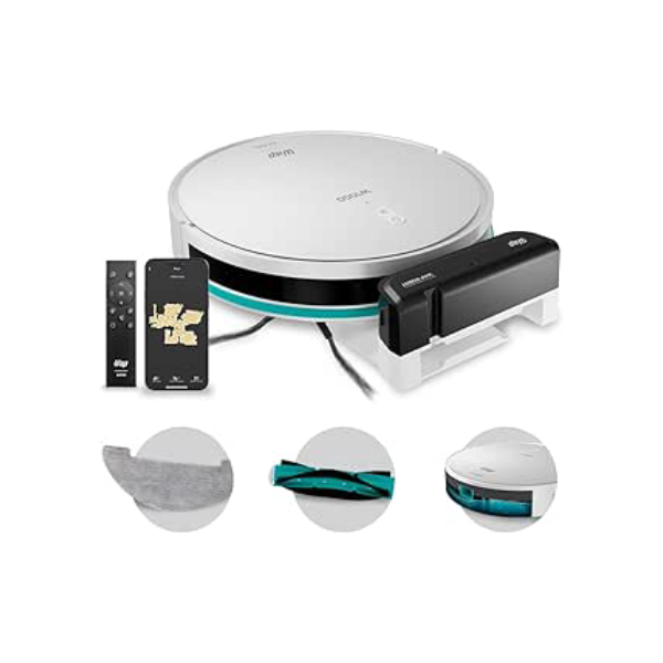 WAP Robô Aspirador de Pó ROBOT W1000 Mapeamento de Tempo Real GYRO, Base de Carregamento, Compatível com Alexa e Google