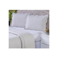 Kit Cobre Leito Colcha Casal Queen 3 Pçs Dupla Face 400 Fios