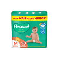 Fralda Protect & Sec 90 Unidades Tamanho Médio Personal Baby