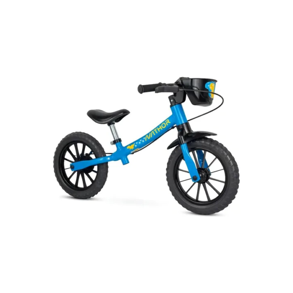 Bicicleta Equilíbrio Balance Bike Azul Sem Pedal - Nathor