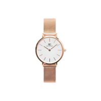 Relógio Feminino Dourado Rosé Saint Germain Nolita Rosé Gold 32mm fundo Branco