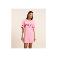 Camisola Em Meia Malha Com Estampa Lettering Don't Text Your Ex Rosa