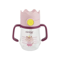 Clingo Copo Tritan Com Canudo Gato