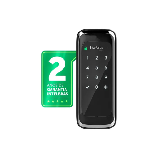 Fechadura Digital de Sobrepor Touch Screen FR 101 Preta Intelbras
