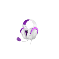 Headset Fone de Ouvido Havit HV-H2002d Purple, Gamer, com Microfone, Falante 53mm, Plug 3, 5mm: compatível com XBOX ONE e PS4, HAVIT, HV-H2002d Cor Roxo e Branco