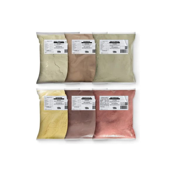 Kit Farinha De Beterraba, Maca Peruana + 4 Produtos Naturais