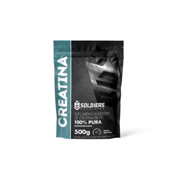 Creatina Monohidratada 500g - 100% Pura Importada - Soldiers Nutrition
