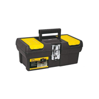 STANLEY Caixa de Ferramentas 12,5 Polegadas, Com Fechos em Metal e Bandeja Organizadora, Capacidade de 50L, Modelo 013013S