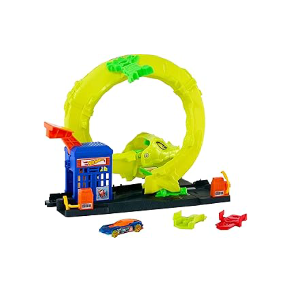 Hot Wheels City Pista de Brinquedo Ataque de cobra para crianças a partir de 4 anos