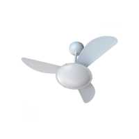 Ventilador de Teto Ventisol Sunny C/R Inverter 3 Pás Bivolt Branco