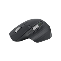 Mouse sem fio Logitech MX Master 3S com Sensor Darkfield para Uso em Qualquer Superfície, Design Ergonômico, Clique Silencioso, Conexão USB ou Bluetooth - Grafite