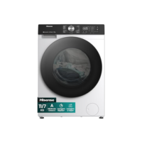 Hisense Lava e Seca, 11kg Lavagem/7kg Secagem, Wi-Fi, Steam, 13 Programas, Motor Inverter, Painel Touch, Branca WD3S11-127V