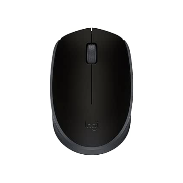 Mouse sem fio Logitech M170 com Design Ambidestro Compacto, Conexão USB e Pilha Inclusa - Preto