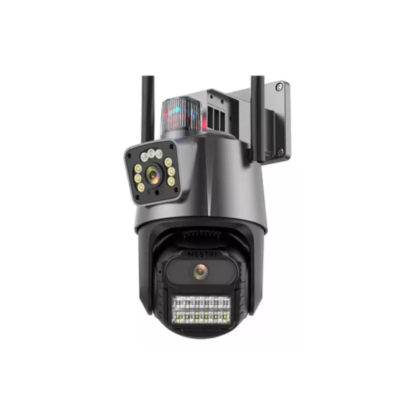 Camera EKS P11 Wifi Segurança 6 mp 4k Lente Dupla Vigilância Cor Preto