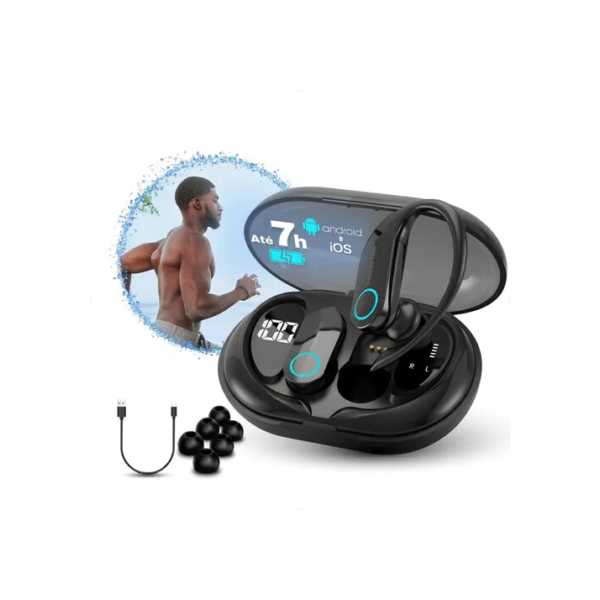 Fone Sem Fio Bluetooth 5.3 Tws Esportivo Compatível Com iPhone Samsung Xiaomi Motorola Marca Podevirtem xt80