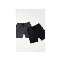 Kit Com 2 Bermudas Básicas Masculinas Em Moletom Hering