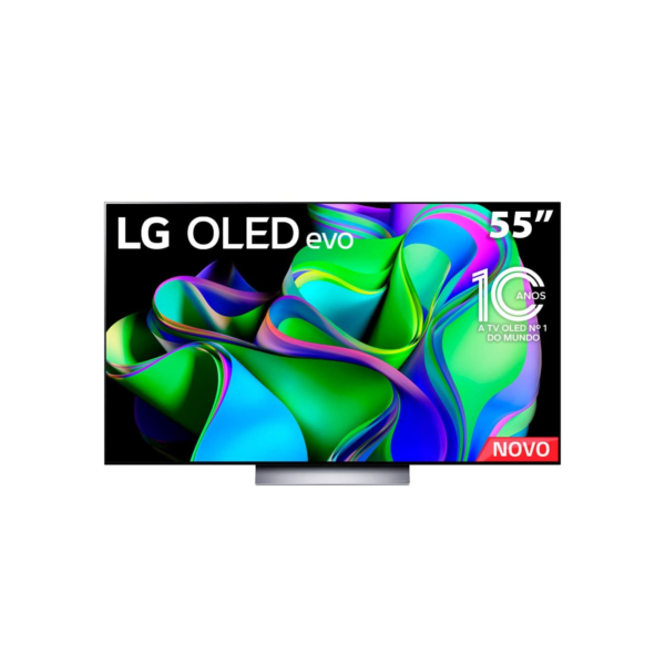 Smart TV 55" LG OLED 4K OLED55C3PSA com processador ThinQ AI, WebOS 23, FreeSync, AI Picture Pro e Alexa Built-in
