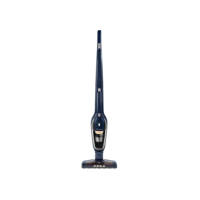 Aspirador de Pó vertical bateria Ergorapido 2 em 1 Electrolux 45 min base recarregamento luz frontal LED pedal limpeza facil da escova rotativa aspira escova capacidade 420Ml ERG28 Bivolt Azul