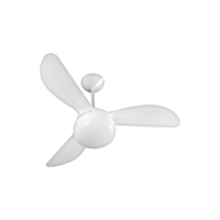 Ventilador De Teto Ventisol Fênix E-27 Branco 130w Com 3 Pás De Plástico, 960 mm De Diâmetro
