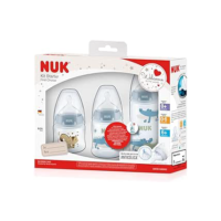 NUK Kit Mamadeira Starter Fc 90 Ml S1/ 150 Ml S1/ 300 Ml S2 Boy - Colorido