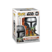POP STAR WARS: THE MANDALORIAN - MANDO FLYING WITH JET #402 – FUNKO