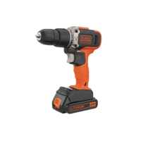 BLACK+DECKER Furadeira e Parafusadeira VRR com 2 velocidades, Furadeira de Impacto 360 RPM a 1.400 RPM, 110V, Modelo ‎BCD704C1, 20V