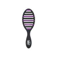 Wet Brush Escova de cabelo preta desembaraçadora Refresh and Extend Speed Dry – Design ventilado e cerdas HeatFlex ultra macias são seguras para secar no secador – Remove o excesso de sujeira de óleos