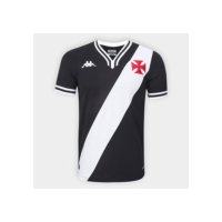 Camisa Vasco I 24/25 1974 Kappa Masculina - Preto+Branco