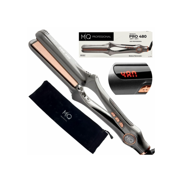 Prancha Cabelo Profissional Mq Pro480º F Chapinha Titanium bivolt