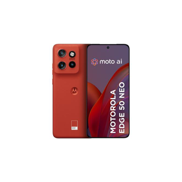 Smartphone Motorola Edge 50 Neo 256GB Poinciana (Vermelho) 5G 8GB RAM 6,4" Câm. Tripla + Selfie 32MP