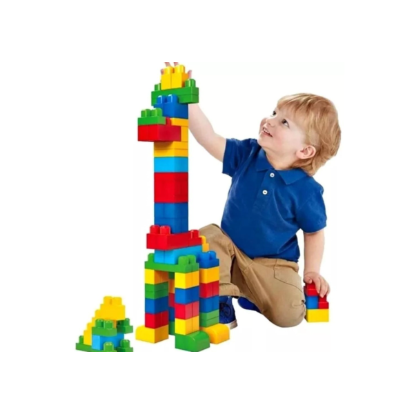 Blocos Brinquedo De Montar 77 Peças Grandes Infantil Criança - Samba Toys -