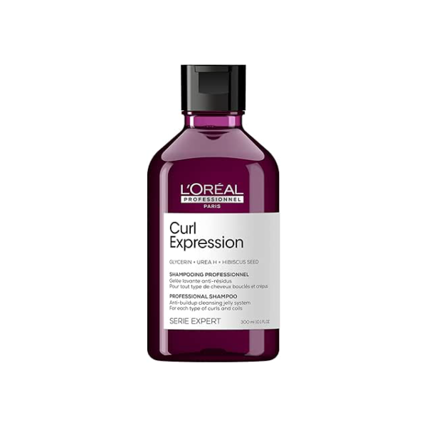 L'Oréal Professionnel Shampoo Antirresíduos Curl Expression, Limpa suavemente e elimina o acúmulo de resíduos, Para cabelos cacheados e crespos, Sem sulfato, sem parabenos e sem silicone, 300ml