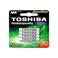 Pilha Recarregável AAA 1,2V 950mAh TNH3GAE TOSHIBA (Cartela com 4 unid.)