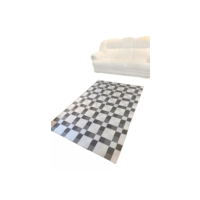 Tapete Para Sala E Para Quarto Emborrachado Jacquard 1,4x2,0