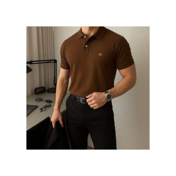 Camisa Gola Polo Social Masculina Algodão Executiva Envio Rápido