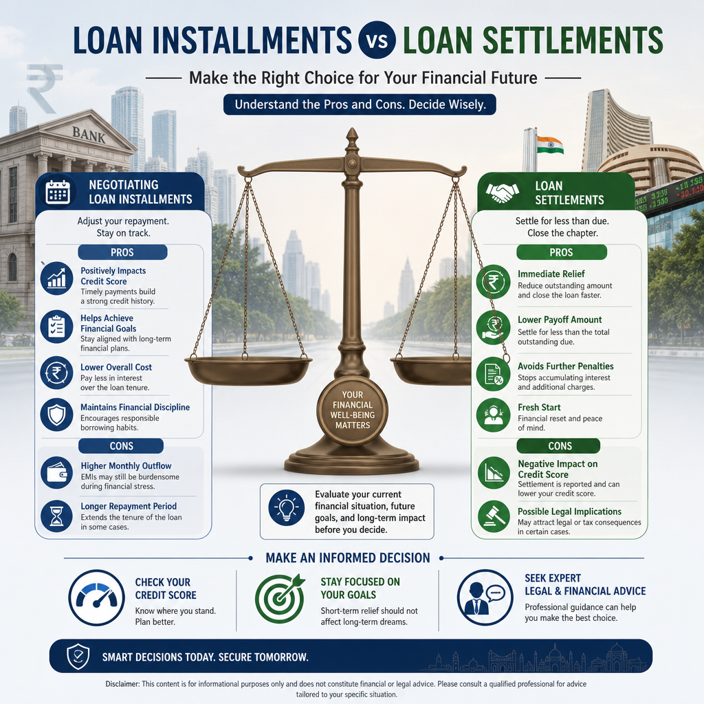 Negotiate Loan Installments vs. Settlement: Pros & Cons