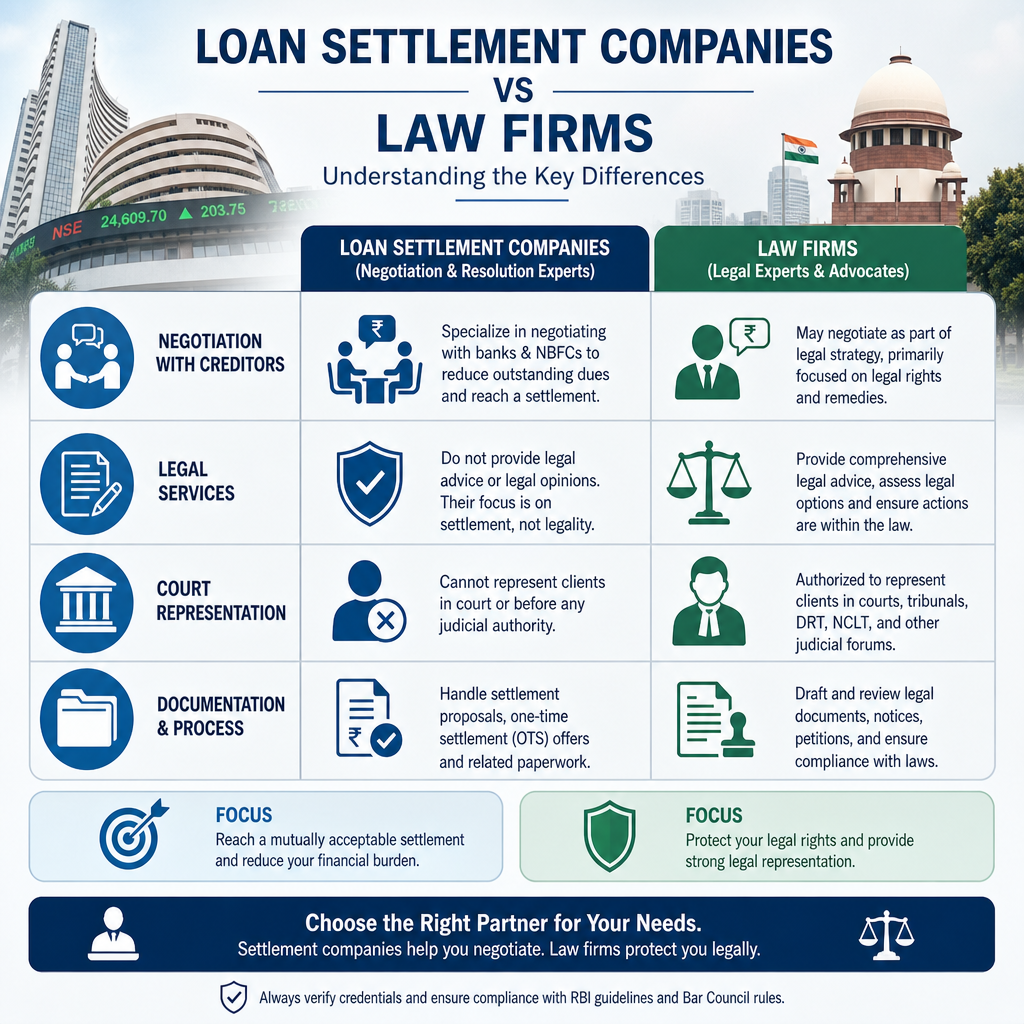 Difference Between Loan Settlement Company and Law Firm