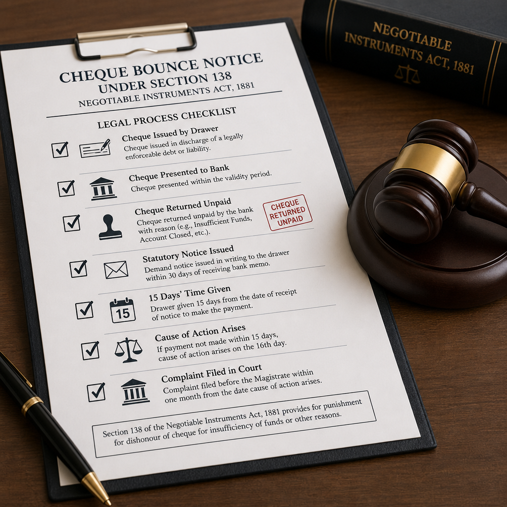 Before You Send a Cheque Bounce Notice – Check If Your Case Qualifies Under Section 138
