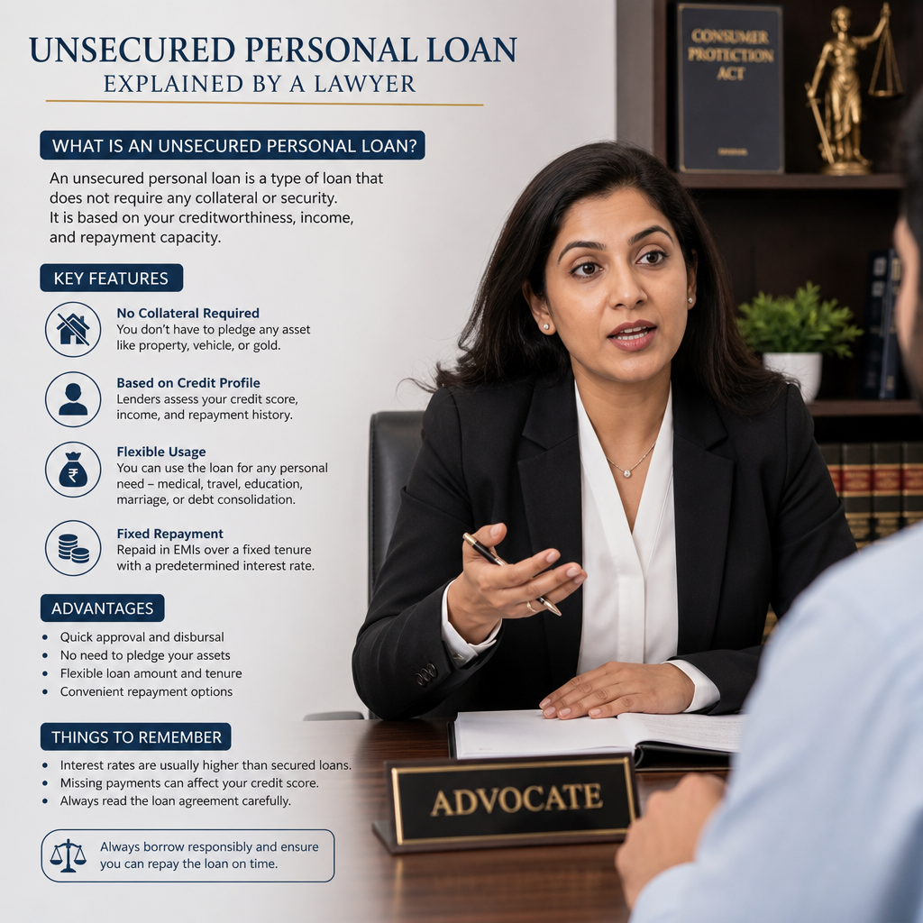 Unsecured Personal Loans Meaning as Per Banking Code
