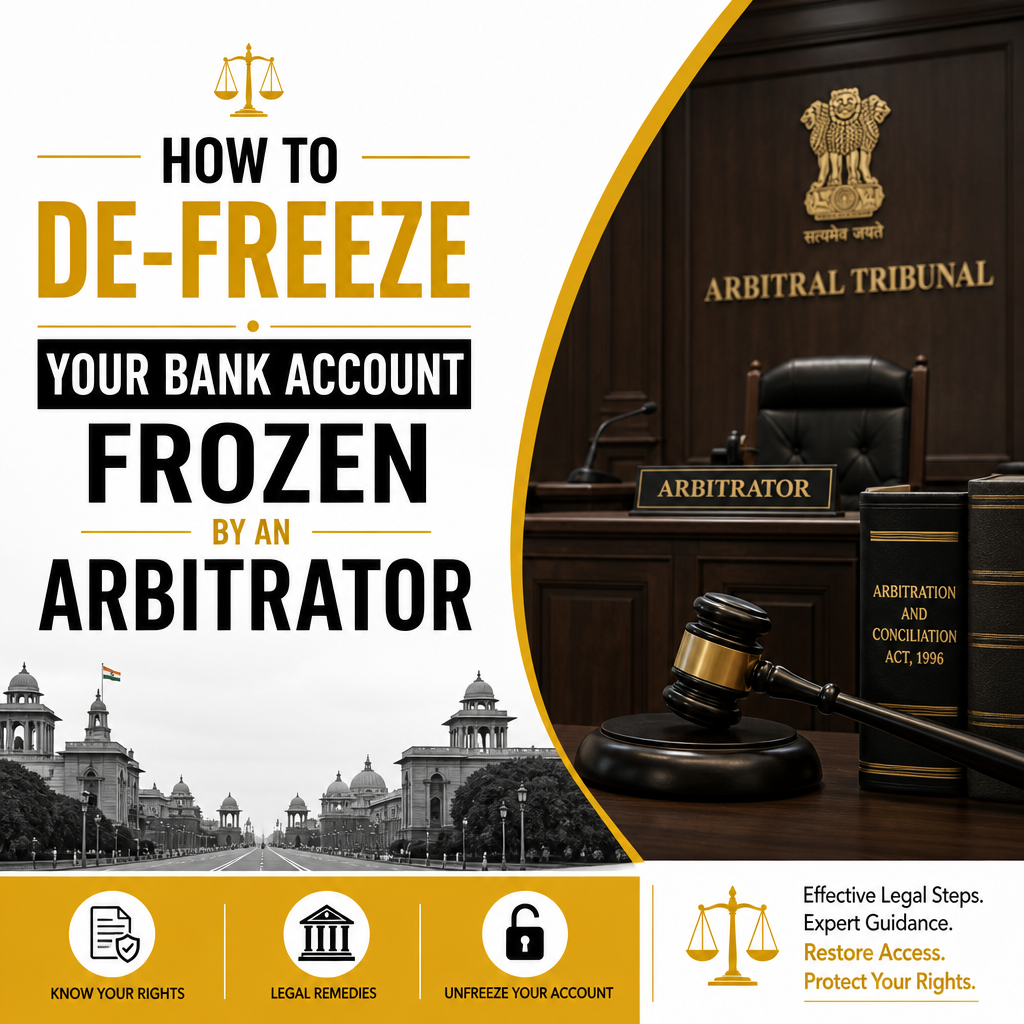 How to De-Freeze Your Bank Account Frozen by an Arbitrator