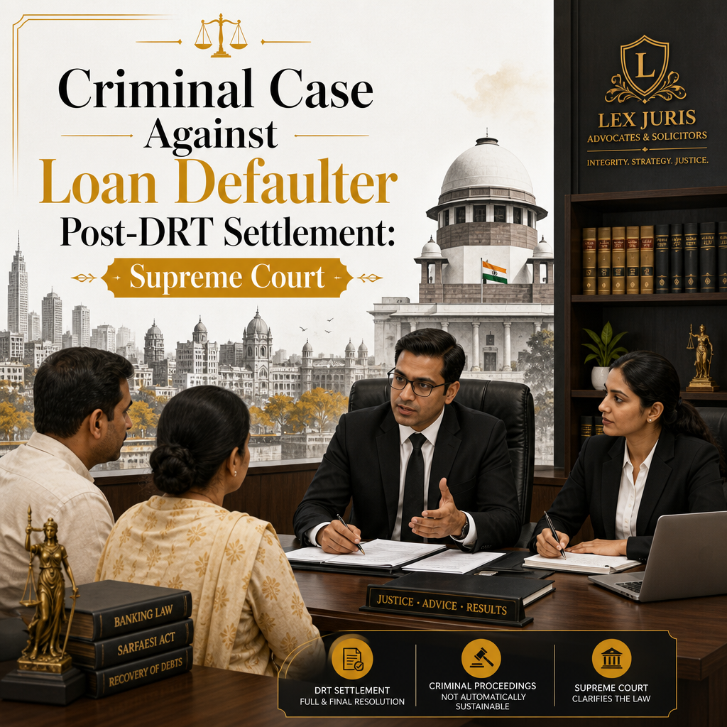 Criminal Case Against Loan Defaulter Post-DRT Settlement: Supreme Court