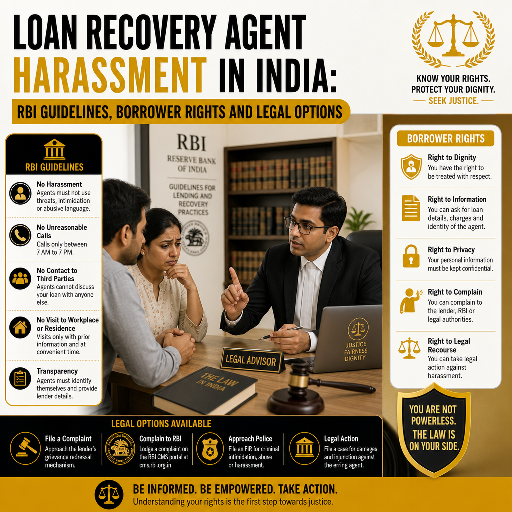 Loan Recovery Agent Harassment in India: RBI Guidelines, Borrower Rights and Legal Options
