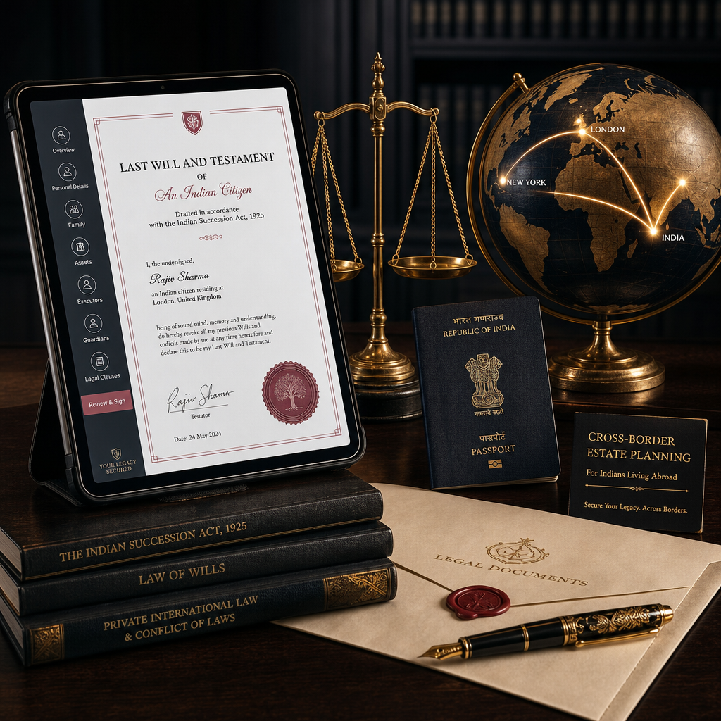 Will Drafting Services for Indians Living Abroad (NRIs & OCIs): The Complete Cross-Border Legal Guide (2026)