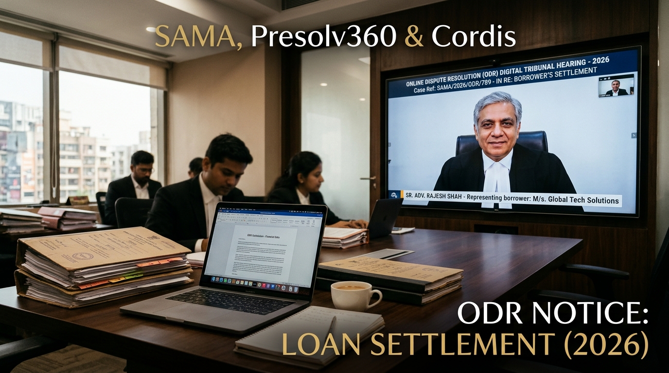 SAMA, Presolv360 & Cordis ODR Notice for Loan Default: Legal Defense & Settlement (2026)