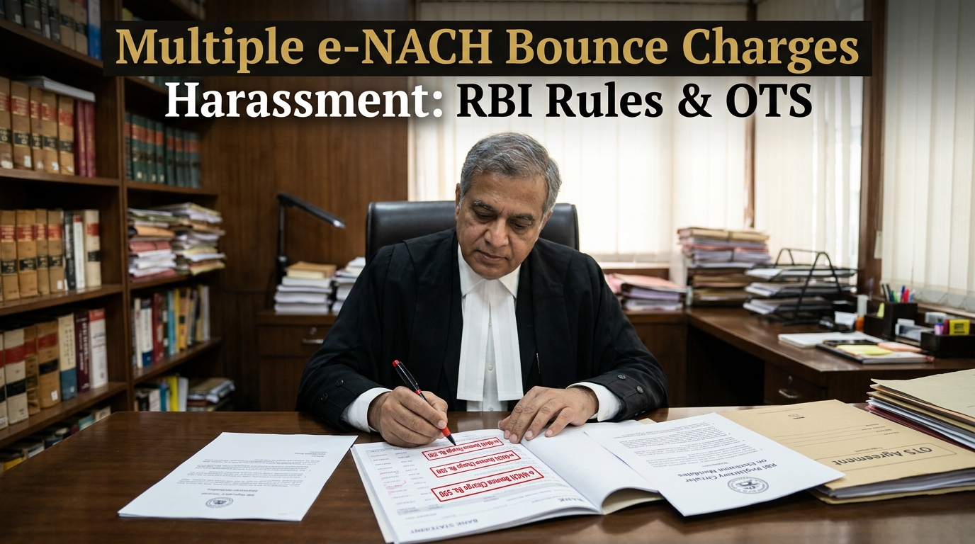 Multiple e-NACH & UPI Autopay Bounce Charges Harassment: RBI Rules & Settlement (2026)